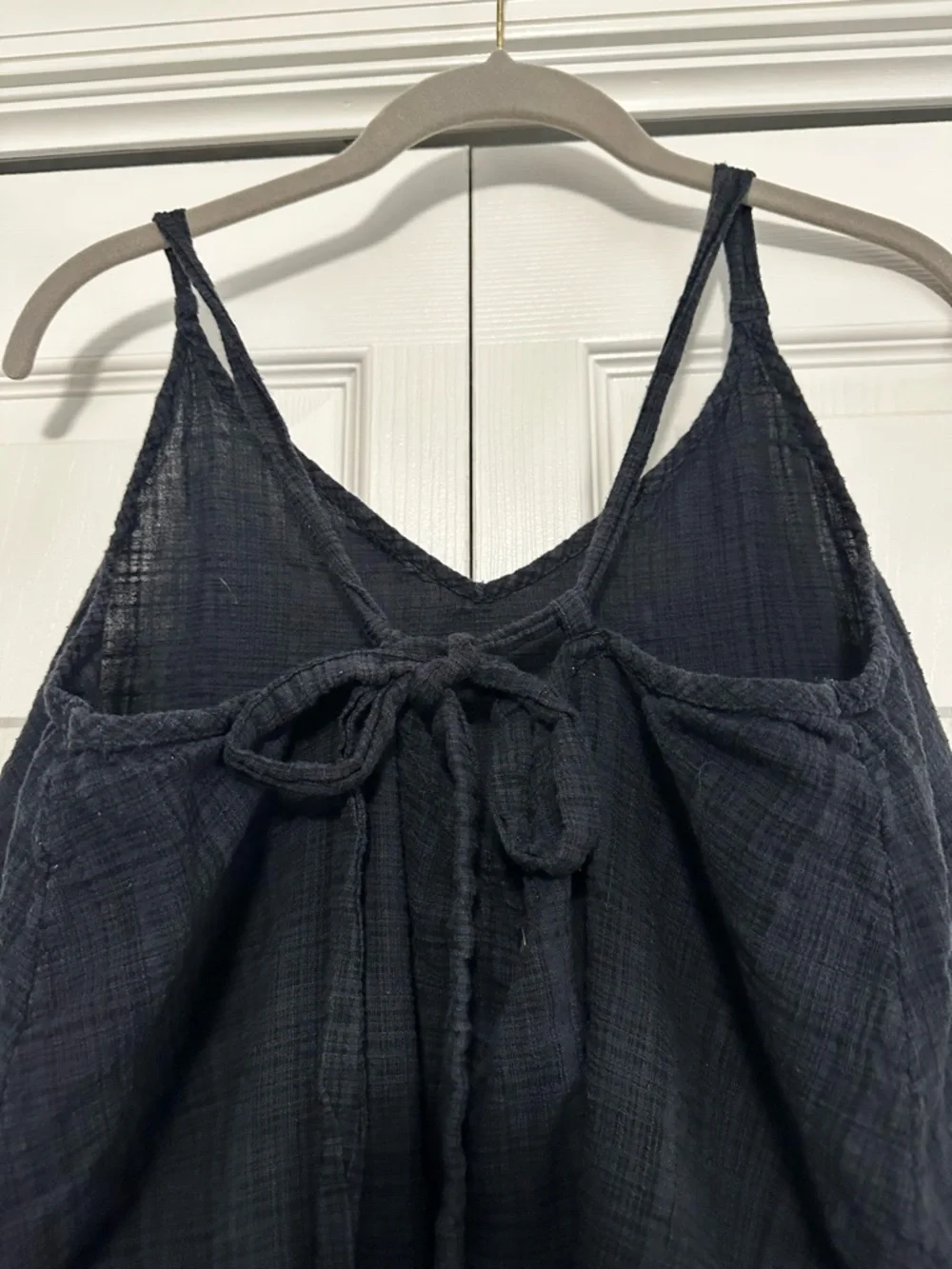 Rip Curl‎ Gauze Tie-back Ruffle Hem Swim Cover-up in Black Size XL VGUC